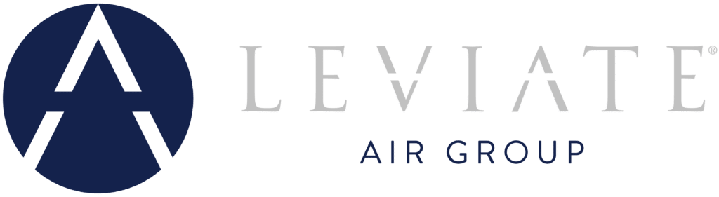 Leviate Air Group | Navy and Gray Logo