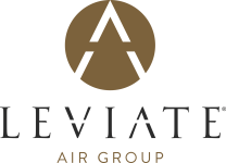 Leviate Air Group | Bronze and Charcoal Logo